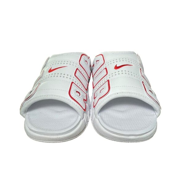Nike Air More Uptempo Slide Sandals White Red FD9884-100 Men's Size 13 - Picture 5 of 8